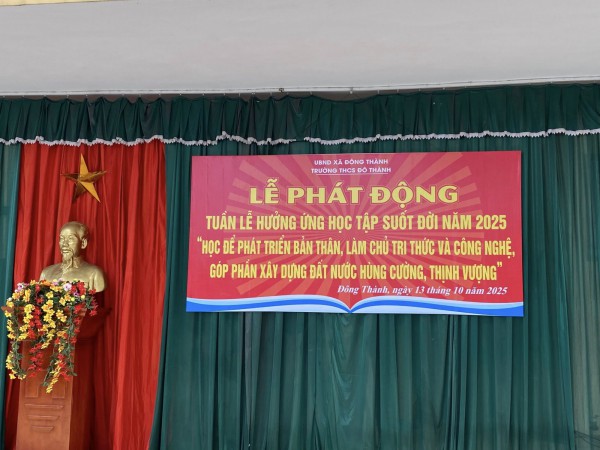 HƯỞNG ỨNG  PHÁT ĐỘNG TUẦN LỄ HỌC TẬP SUỐT ĐỜI NĂM 2025